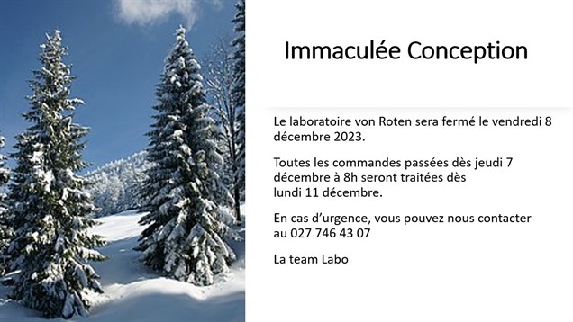 Immaculée conception 2023